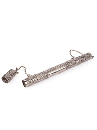 Aluminium Crafted Beautiful Paper Scroll Message Holder, Farman Holder, Document Holder Collectible - The Heritage Artifacts