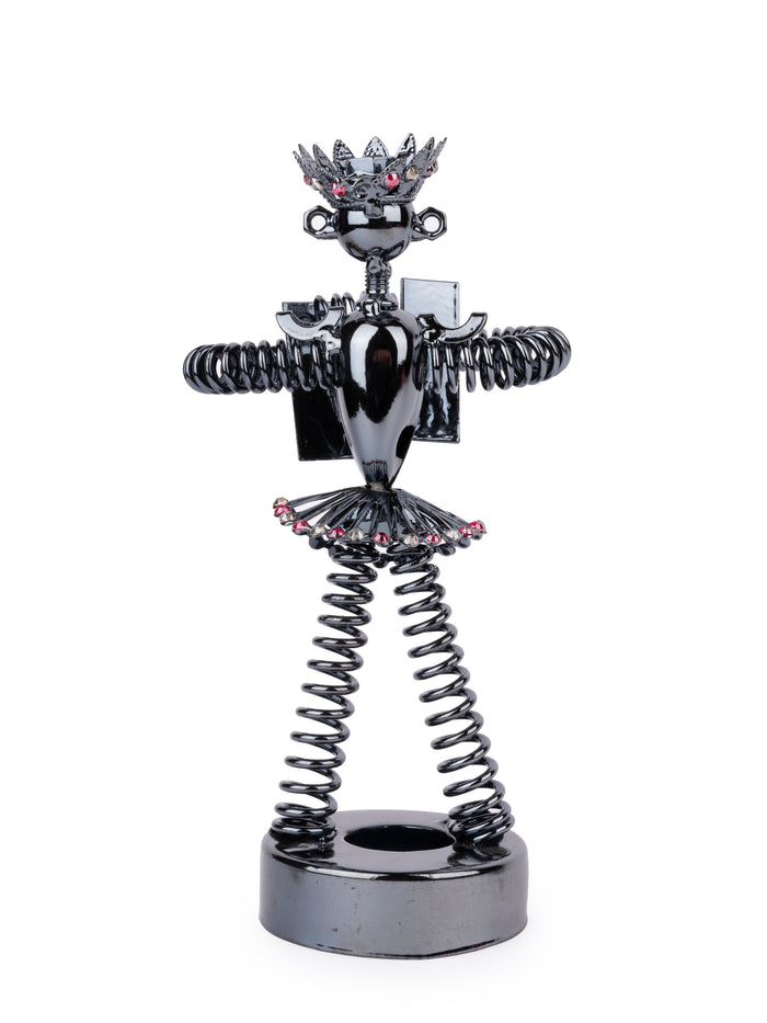 Metal Handcrafted Musician / Accordion Player Decorative Showpiece - The Heritage Artifacts