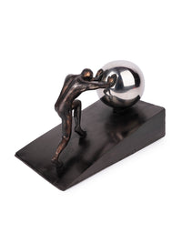 Sculpture name - THE STONE OF SISYPHUS ROLLING UP - The Heritage Artifacts