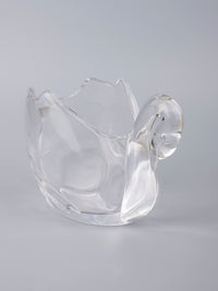 Clear Glass Swan Serving Bowl for Dry fruits and Candy - The Heritage Artifacts