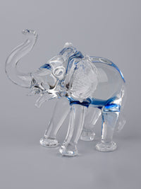 Elephant Family Set of 4 pieces Glass Home Decor - The Heritage Artifacts