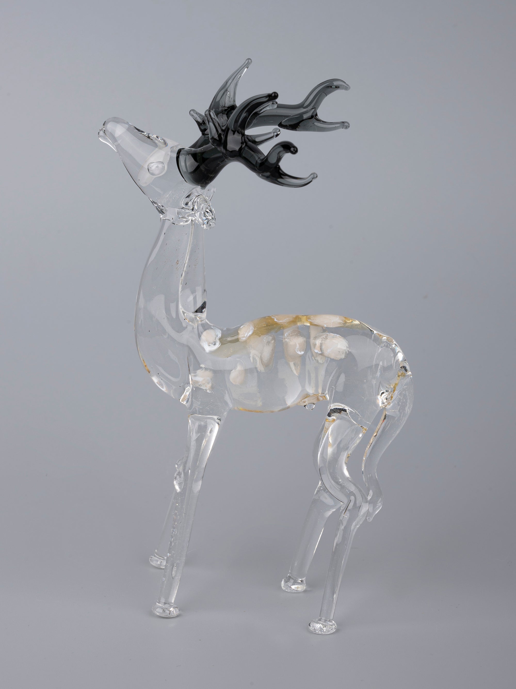 Deer Family Set of 4 pieces Glass Home Decor - The Heritage Artifacts
