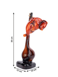 Lord Ganesh Statue With Sitar - 12 inches height - The Heritage Artifacts