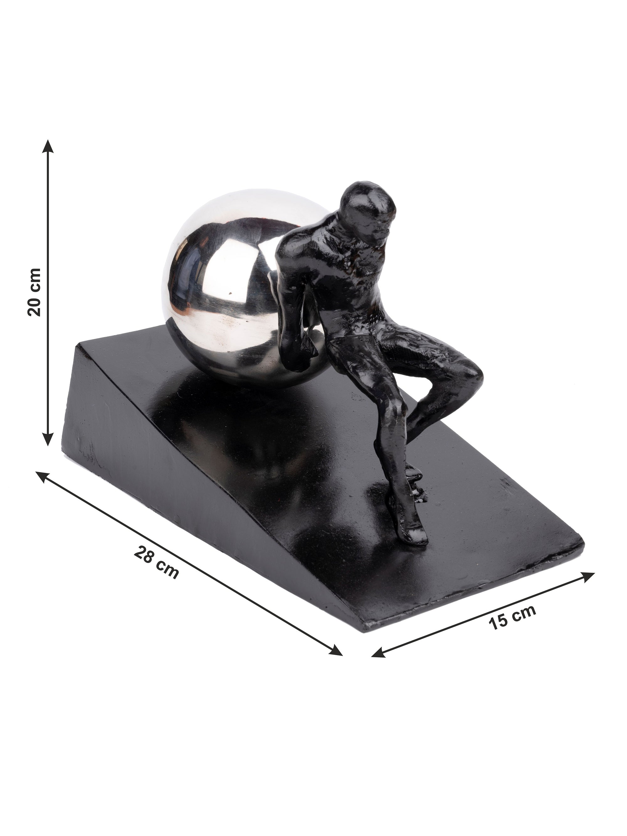 Sculpture name - THE STONE OF SISYPHUS ROLLING DOWN - The Heritage Artifacts