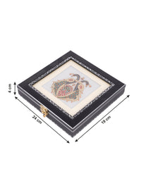 Assorted Design Wooden Gift Box with Marble tile on top  - 9x7 inches - The Heritage Artifacts