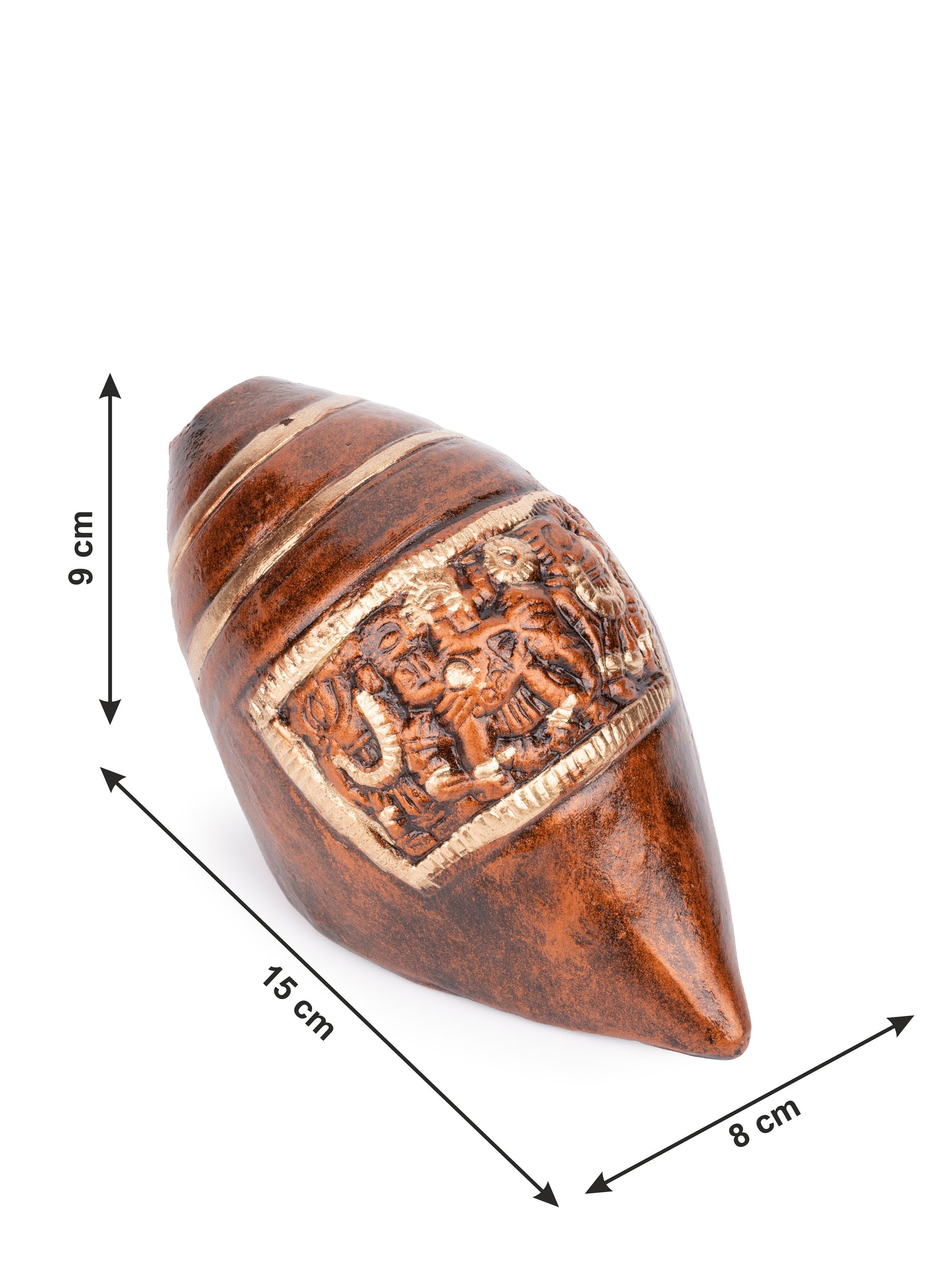 Handmade Terracotta Shankh Decorative showpiece - The Heritage Artifacts