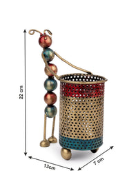 Handcrafted Metal Ant Pen / Pencil Stand for Home Office Decor - The Heritage Artifacts