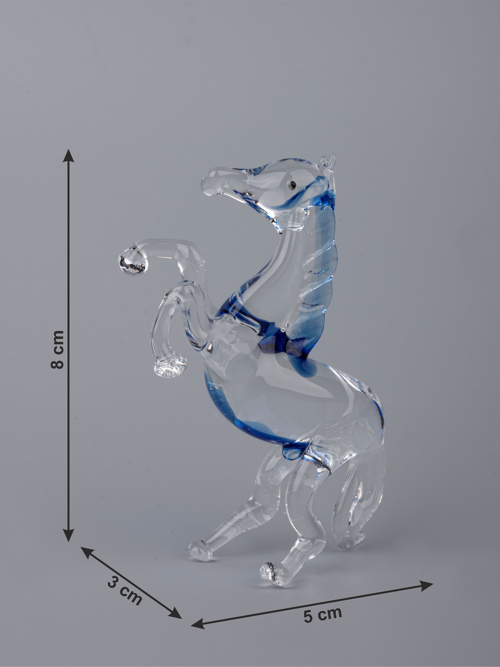 Horse Family Set of 4 pieces Glass Home Decor - The Heritage Artifacts