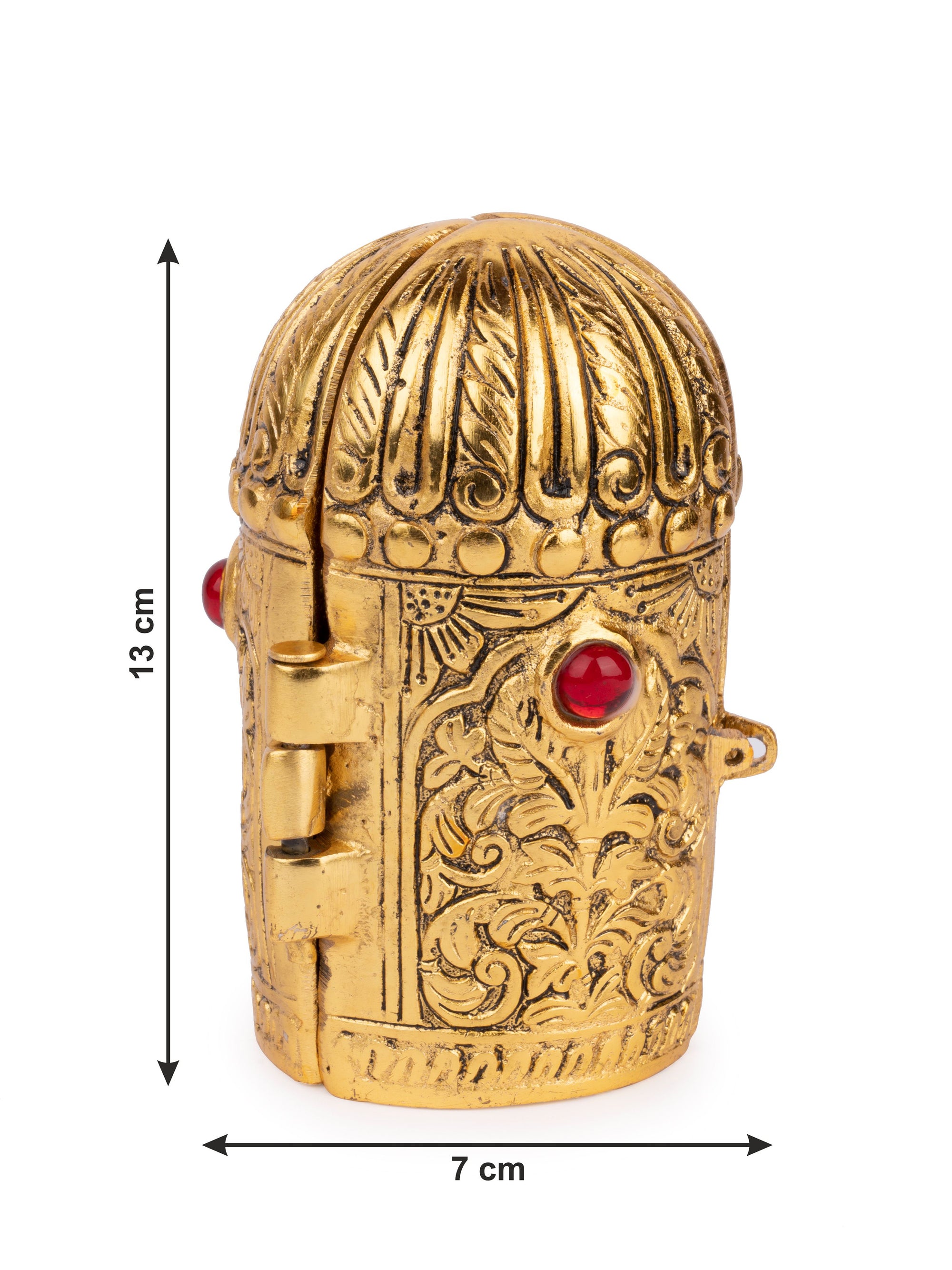 Metal Round Folded Temple Ram Darbar Decorative Showpiece - The Heritage Artifacts