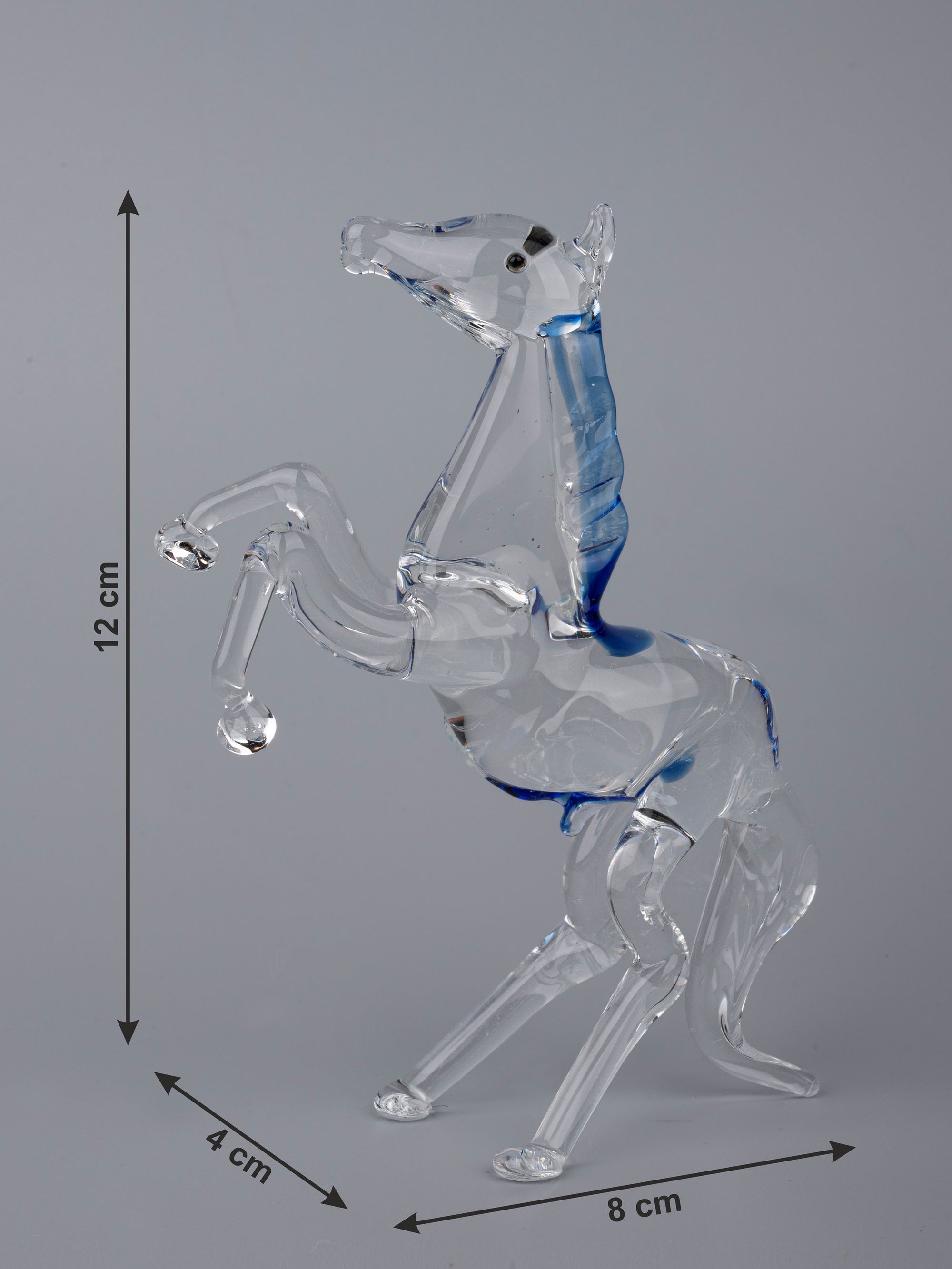 Horse Family Set of 4 pieces Glass Home Decor - The Heritage Artifacts