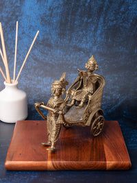 Dokra Craft Royal Rickshaw Decorative Showpiece - The Heritage Artifacts