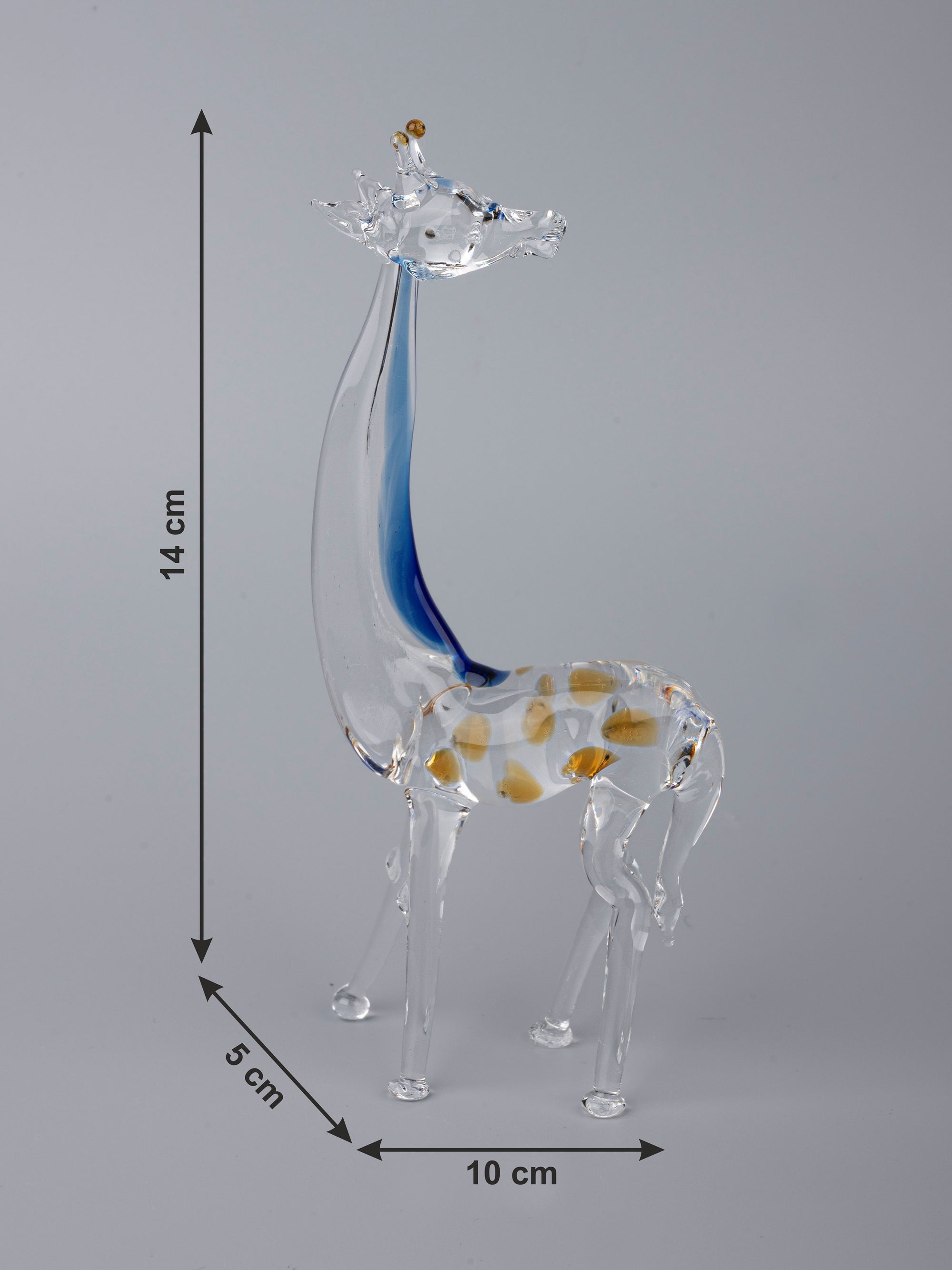 Giraffe Family Set of 4 pieces Glass Home Decor - The Heritage Artifacts