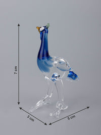 Peacock Family Set of 4 Pieces Glass Home Decor - The Heritage Artifacts