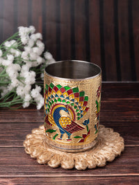 Meenakari Design Drinking Water Glass / Tumbler - 200 ml - The Heritage Artifacts