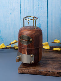 Cylinder design wooden Money Bank / Piggy Bank / Coin storage unit - The Heritage Artifacts