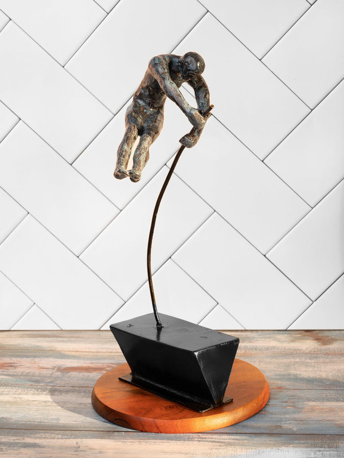 Sculpture name - POLE VAULT - The Heritage Artifacts
