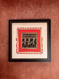 Dokra Art Square Shaped Wall Decor Frame - 14x14 inches - The Heritage Artifacts