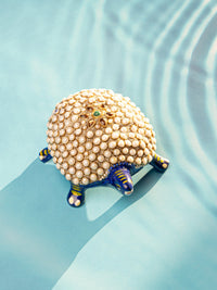 Meenakari and Kundan Work Metal Tortoise Decorative Showpiece - The Heritage Artifacts