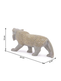 Fierce Lioness statue hand crafted from Paleva stone - The Heritage Artifacts