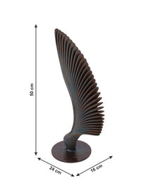 Sculpture name - WINGS OF LIFE (antique blue finish) - The Heritage Artifacts
