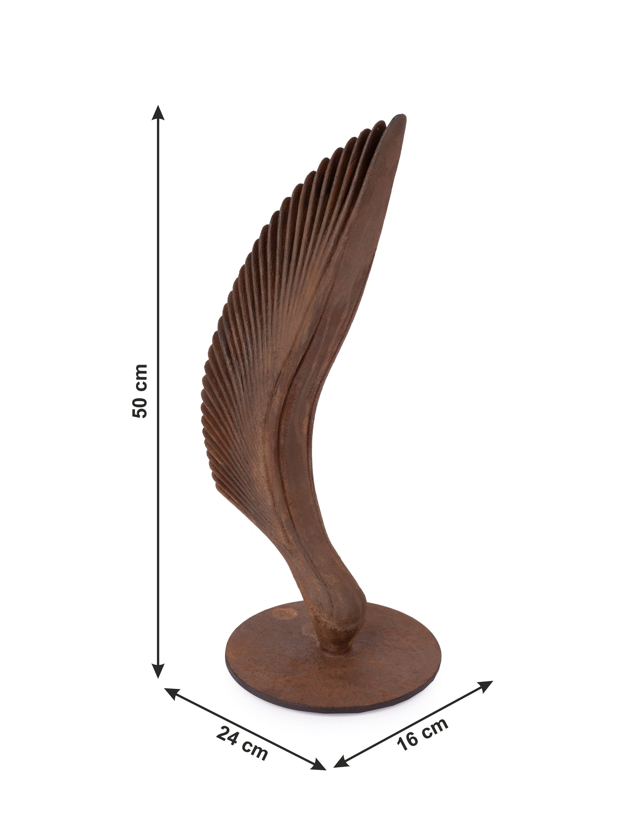 Sculpture name - WINGS OF LIFE (old rustic finish) - The Heritage Artifacts