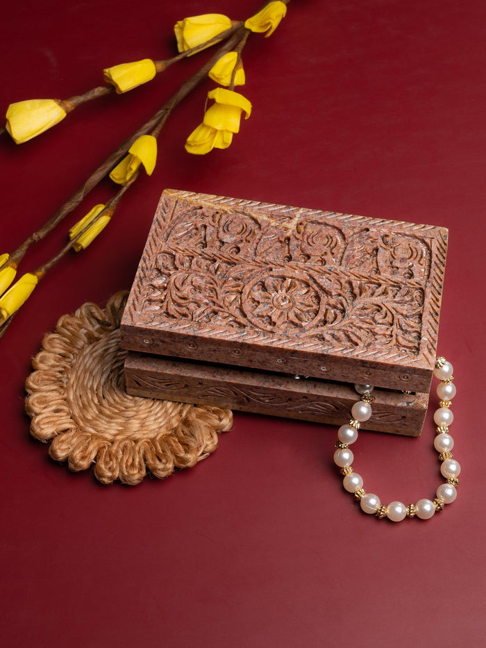 Medium size Jewellery / Storage box handcrafted from soapstone - The Heritage Artifacts