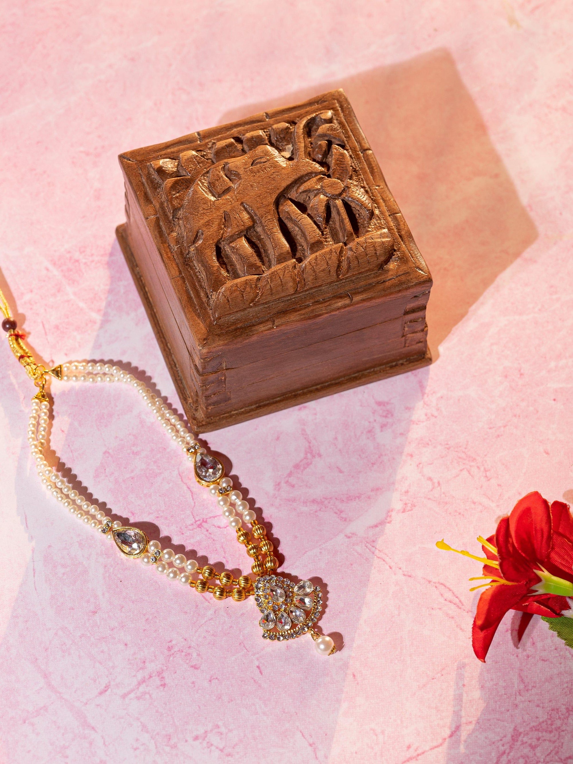 Assorted design Jewellery boxes hand carved of Walnut wood - 4x4 inches - The Heritage Artifacts