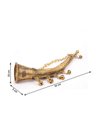 Dokra Art Musical Instrument Todi / Trumpet Hanging Showpiece - The Heritage Artifacts
