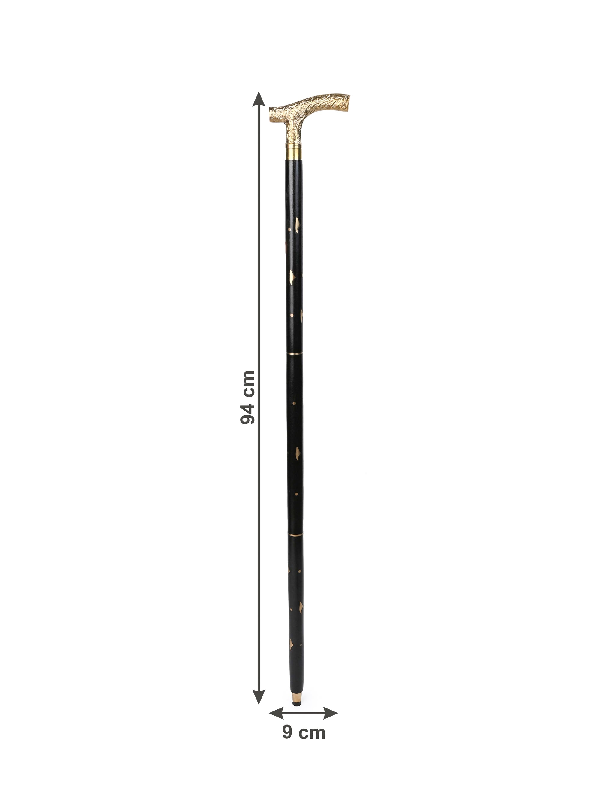 Shisham wood crafted elegant and stylish handle walking stick - Easily detachable