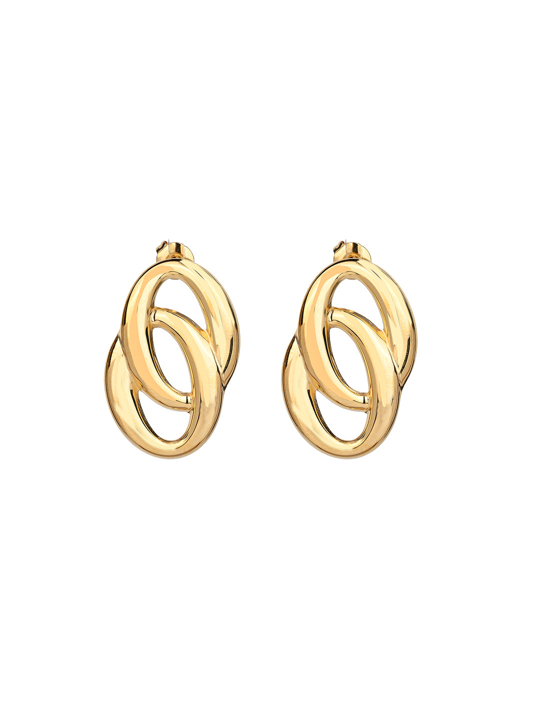 MAURYANA - Stainless Steel 18k Gold Plated Stylish Daily wear Earrings