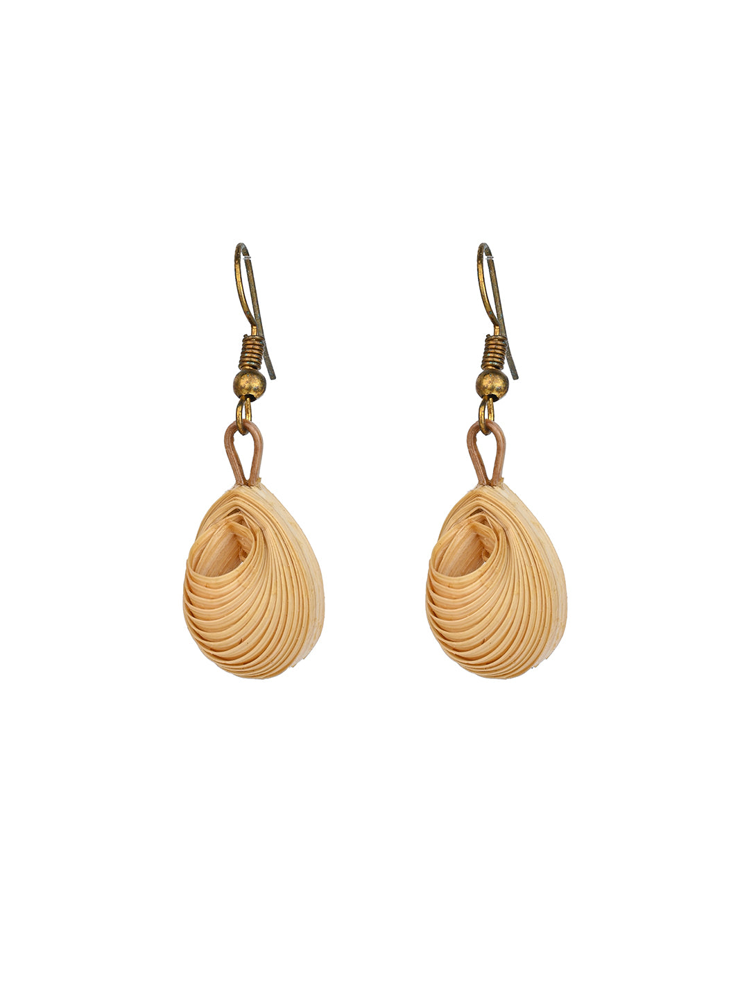 MAURYANA - Bamboo crafted small light weight earring set for daily use