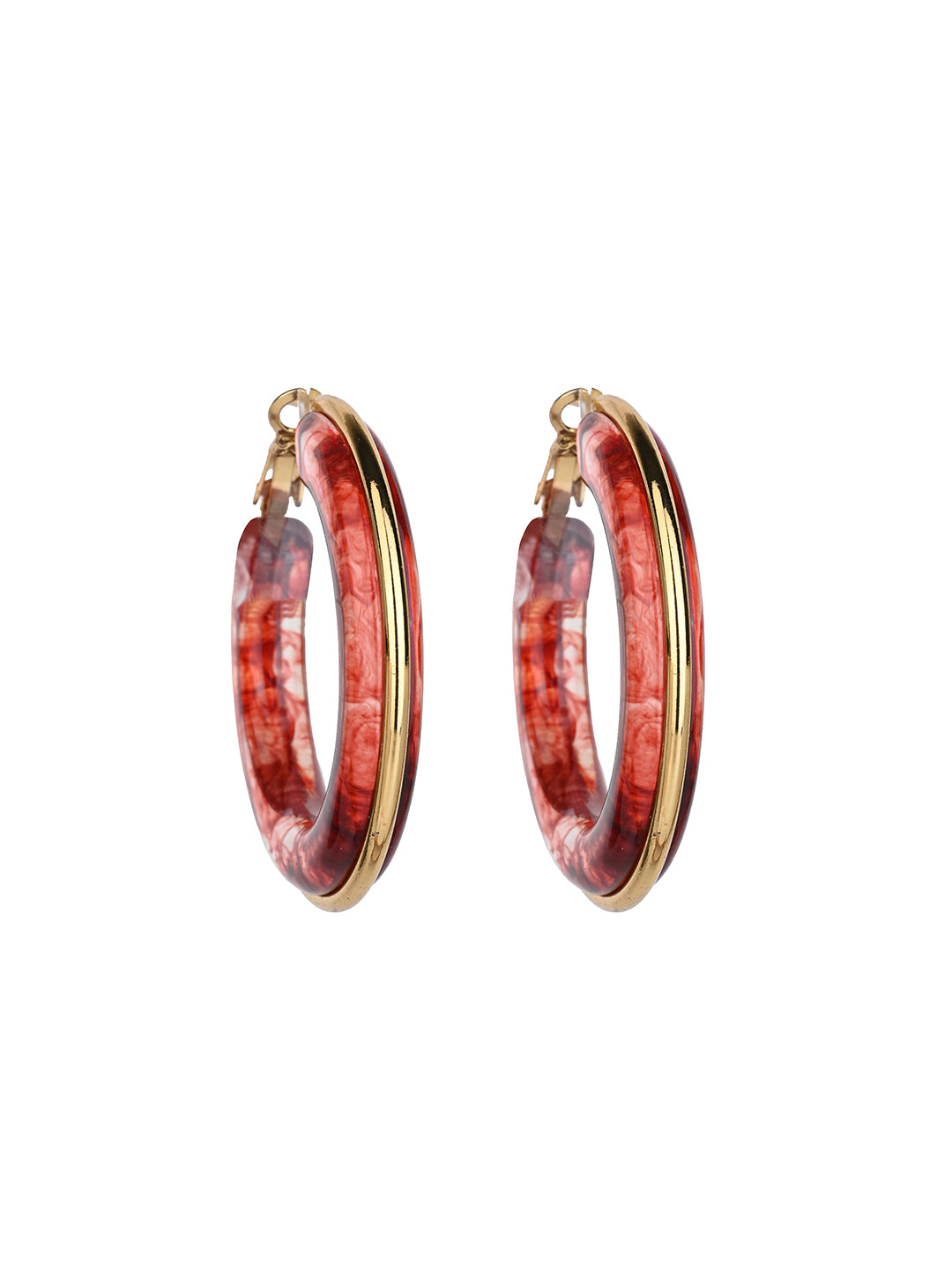 MAURYANA - Stylish Circular Trendy Pair of Earrings - Available in Assorted Colors