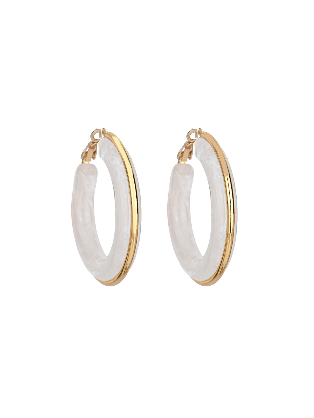 MAURYANA - Stylish Circular Trendy Pair of Earrings - Available in Assorted Colors
