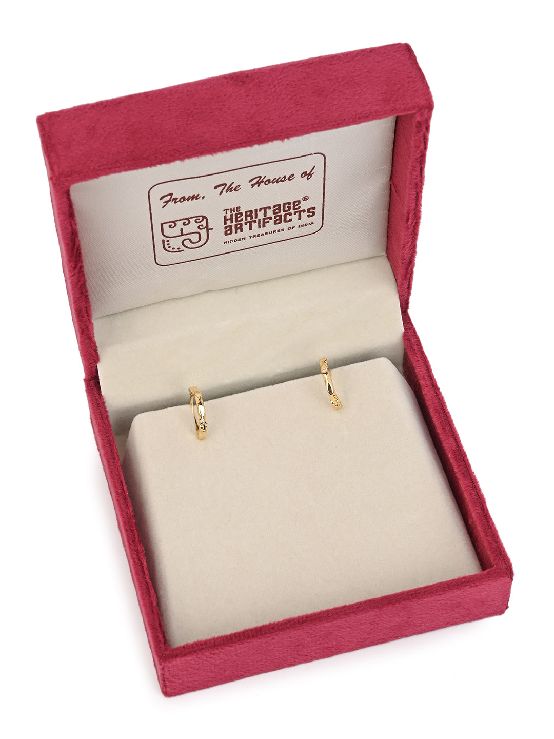MAURYANA - Stainless Steel 18k Gold Plated Cute and Stylish Pair of Earrings