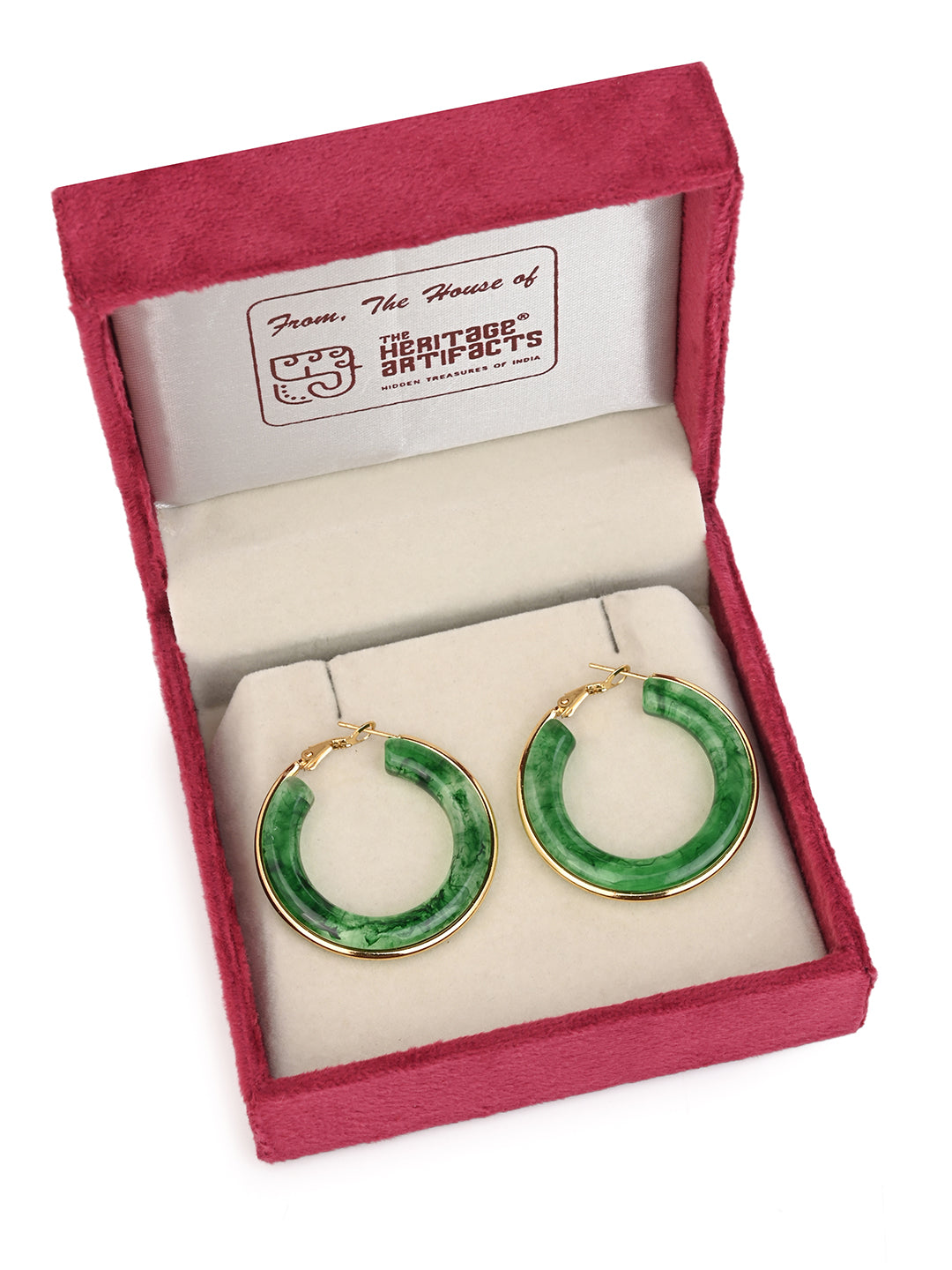 MAURYANA - Stylish Circular Trendy Pair of Earrings - Available in Assorted Colors