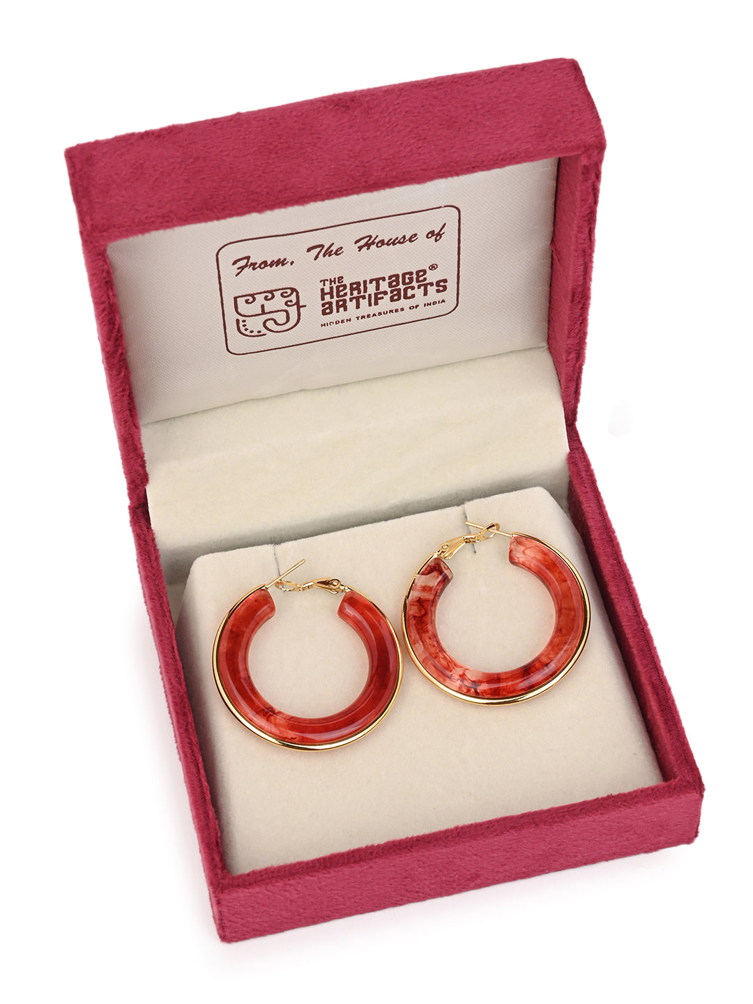 MAURYANA - Stylish Circular Trendy Pair of Earrings - Available in Assorted Colors