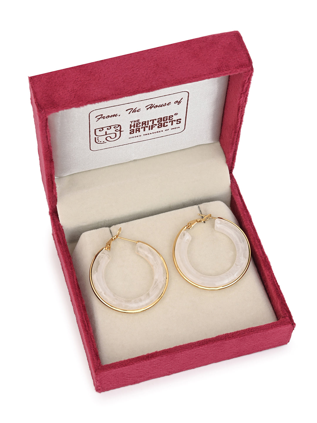 MAURYANA - Stylish Circular Trendy Pair of Earrings - Available in Assorted Colors