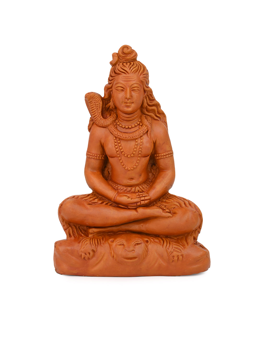 Terracotta Art Lord Shiva idol for Home Decor - 6 inches