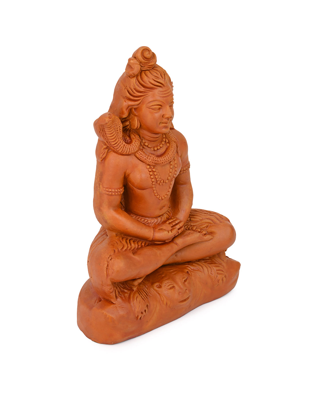 Terracotta Art Lord Shiva idol for Home Decor - 6 inches