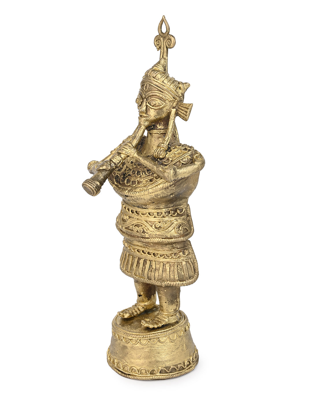 Dokra Craft Standing Musician Home Decor - 10 inches