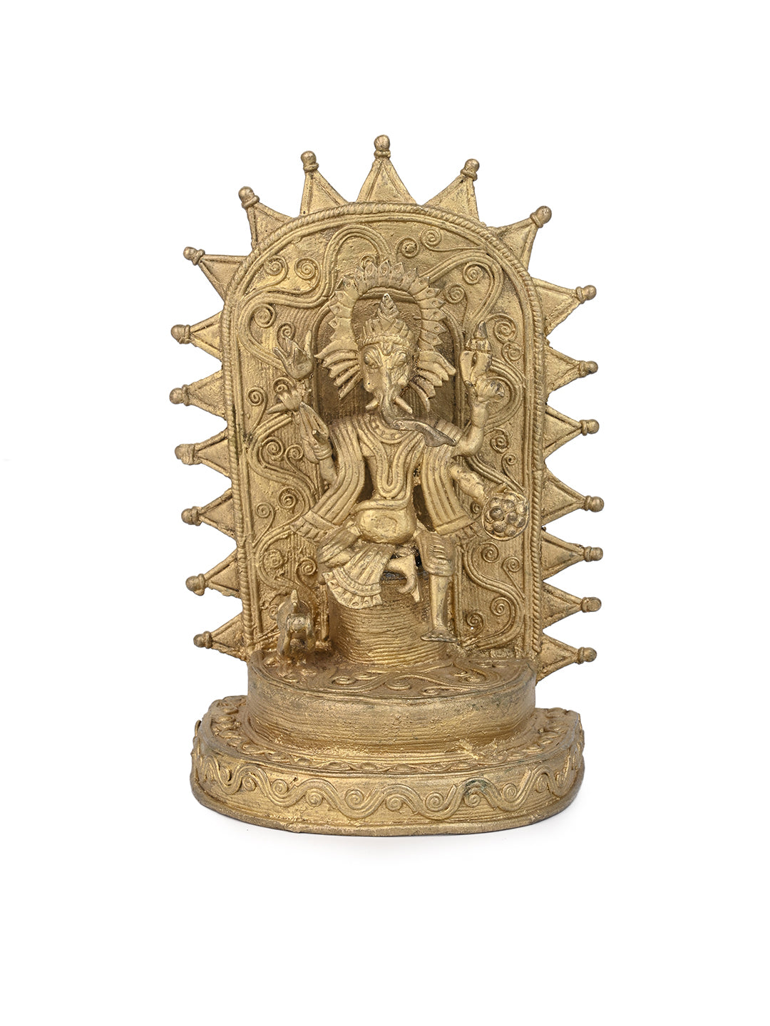 Dokra Craft Lord Ganesh Statue for Home Decor - 8 inches