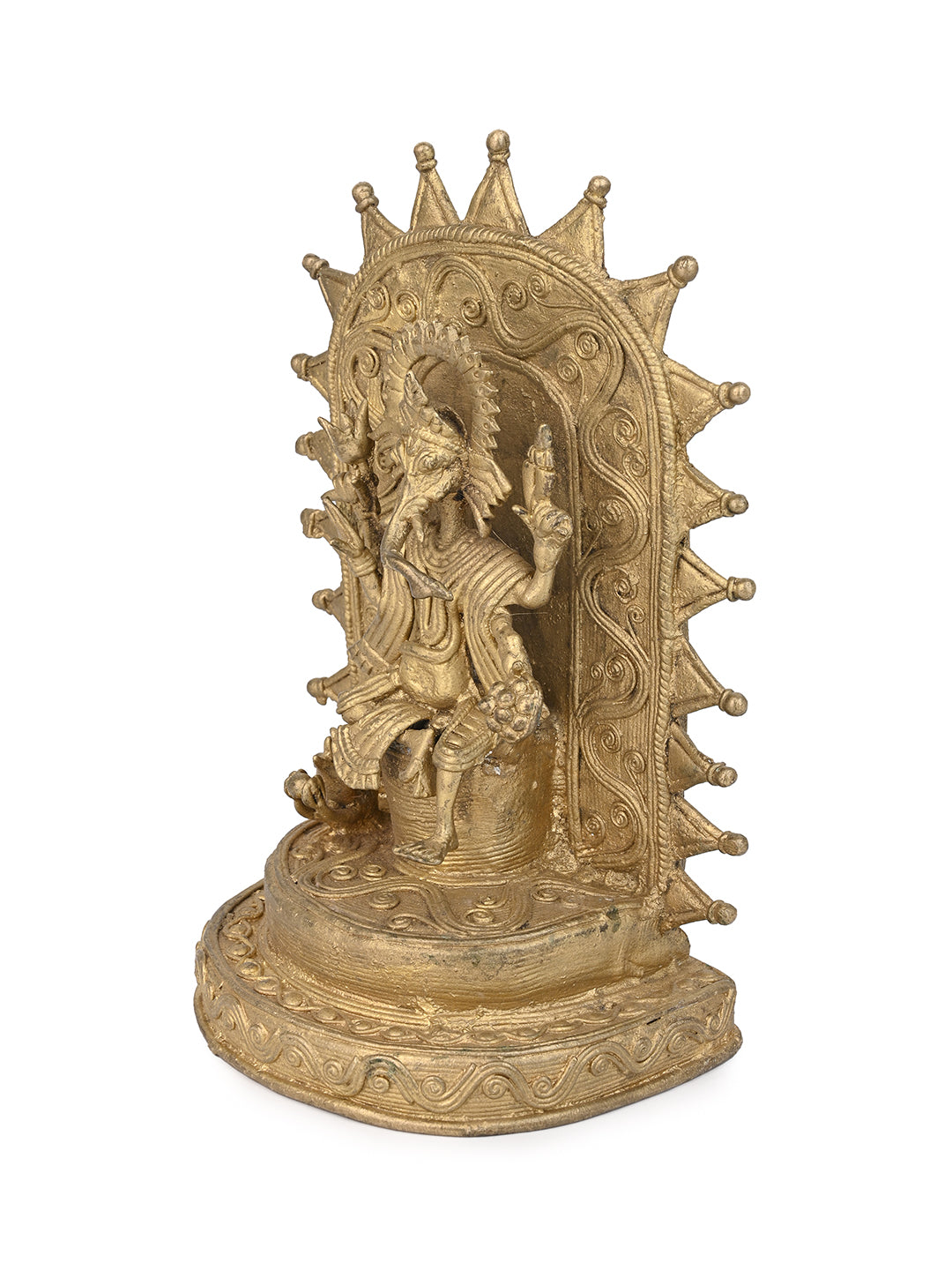 Dokra Craft Lord Ganesh Statue for Home Decor - 8 inches