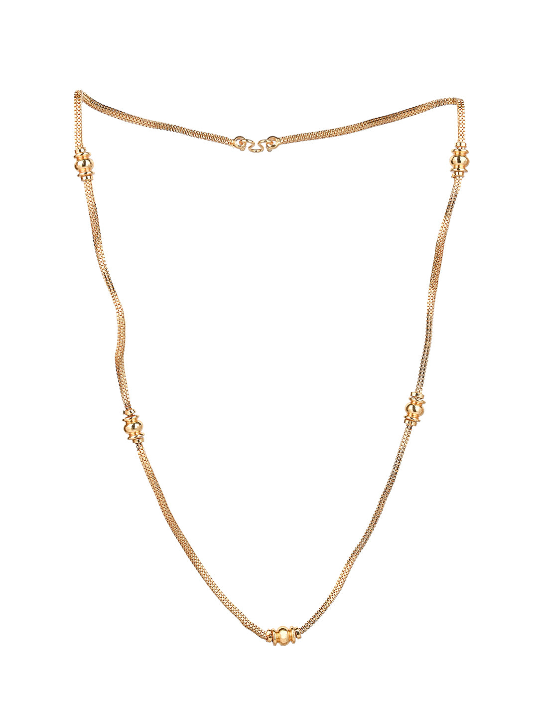 MAURYANA - Kundan mina fine crafted golden chain - one size