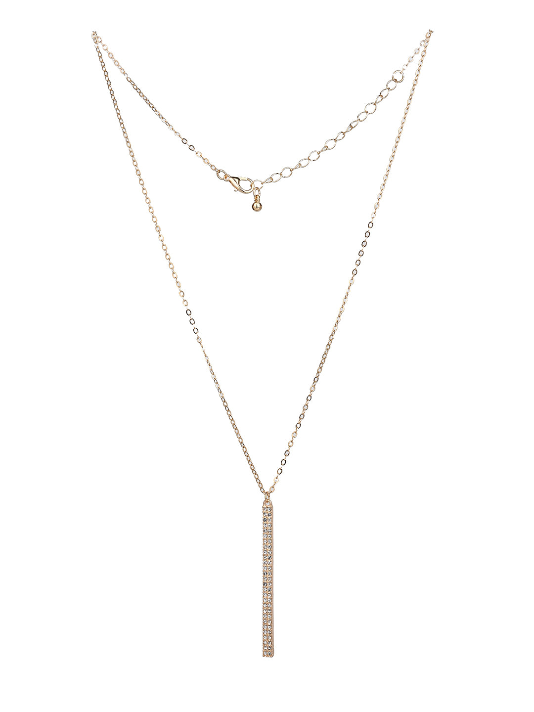 MAURYANA - Elegant and Fashionable Gold Plated Zinc Alloy Necklace - Adjustable length