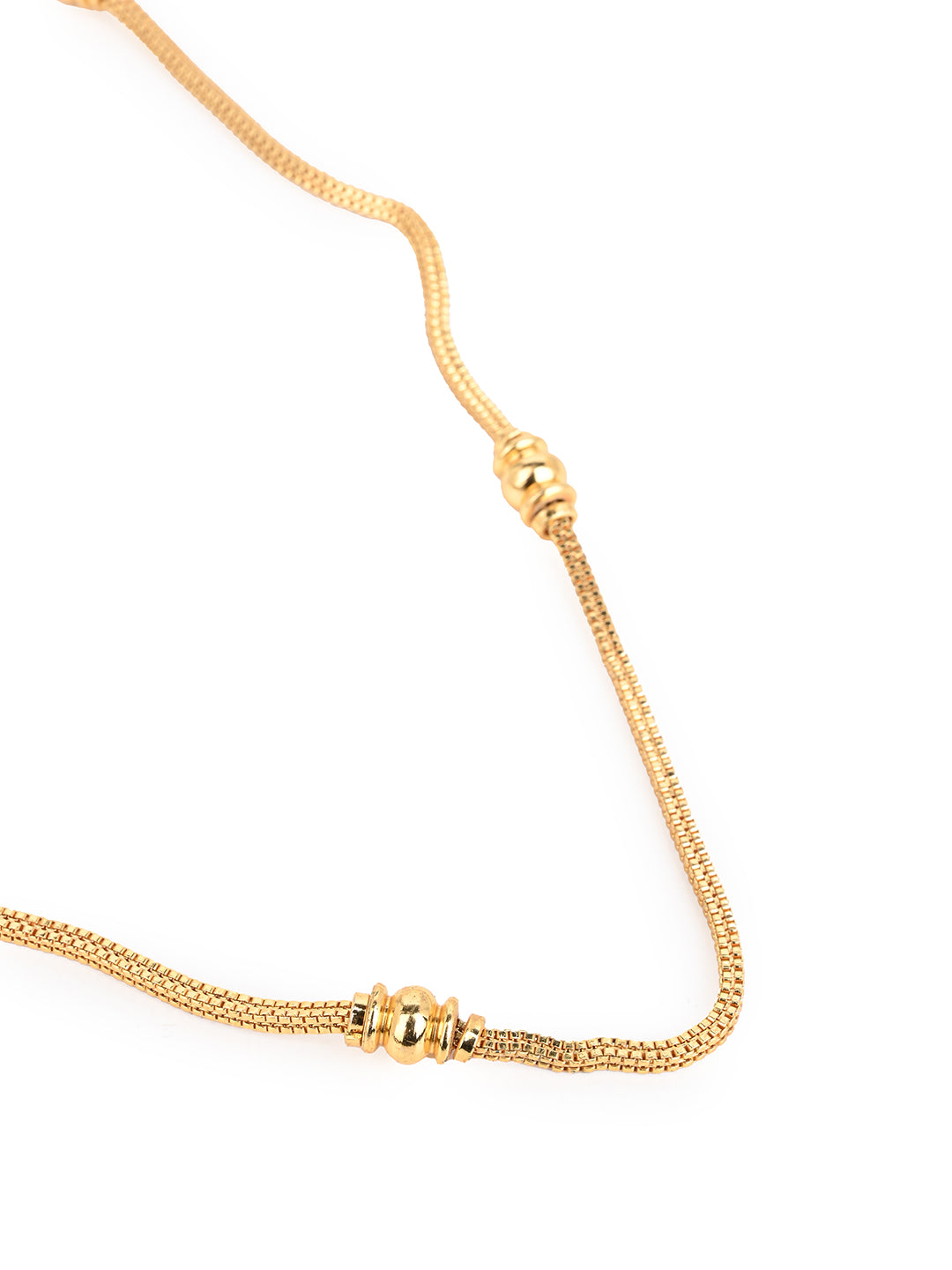 MAURYANA - Kundan mina fine crafted golden chain - one size