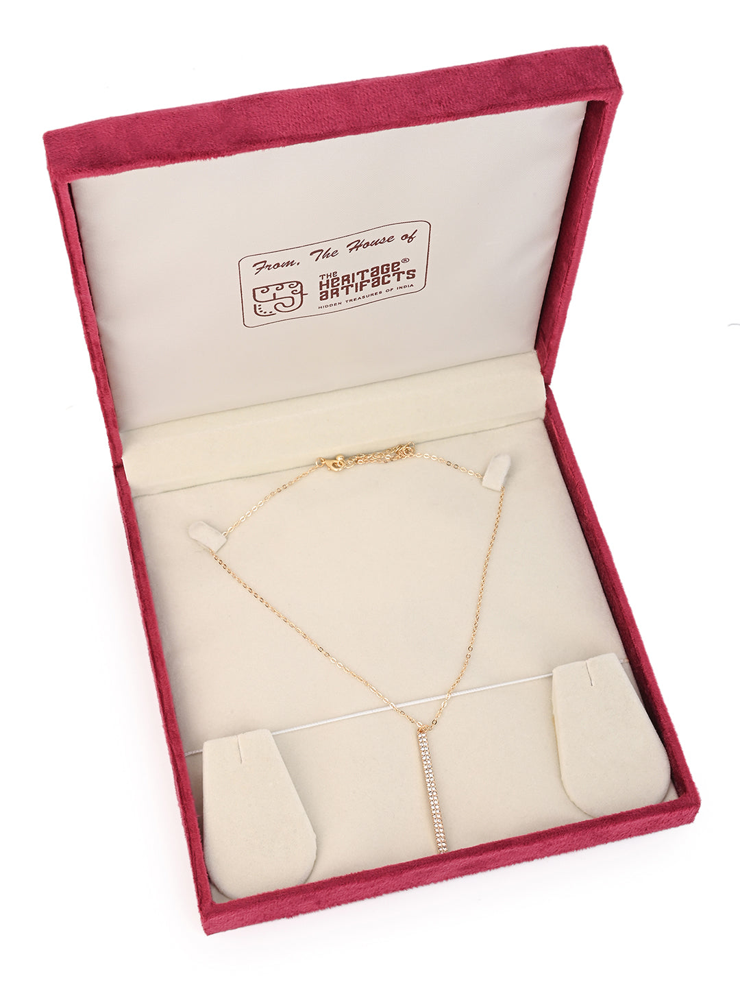 MAURYANA - Elegant and Fashionable Gold Plated Zinc Alloy Necklace - Adjustable length