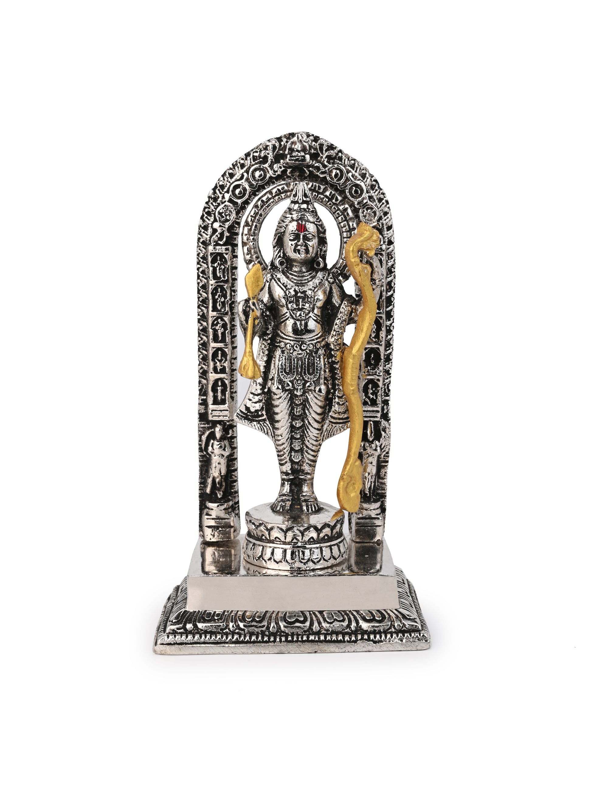 Metal Crafted Miniature Replica of Shri Ayodhya Ram Lalla Statue - 7 inches height