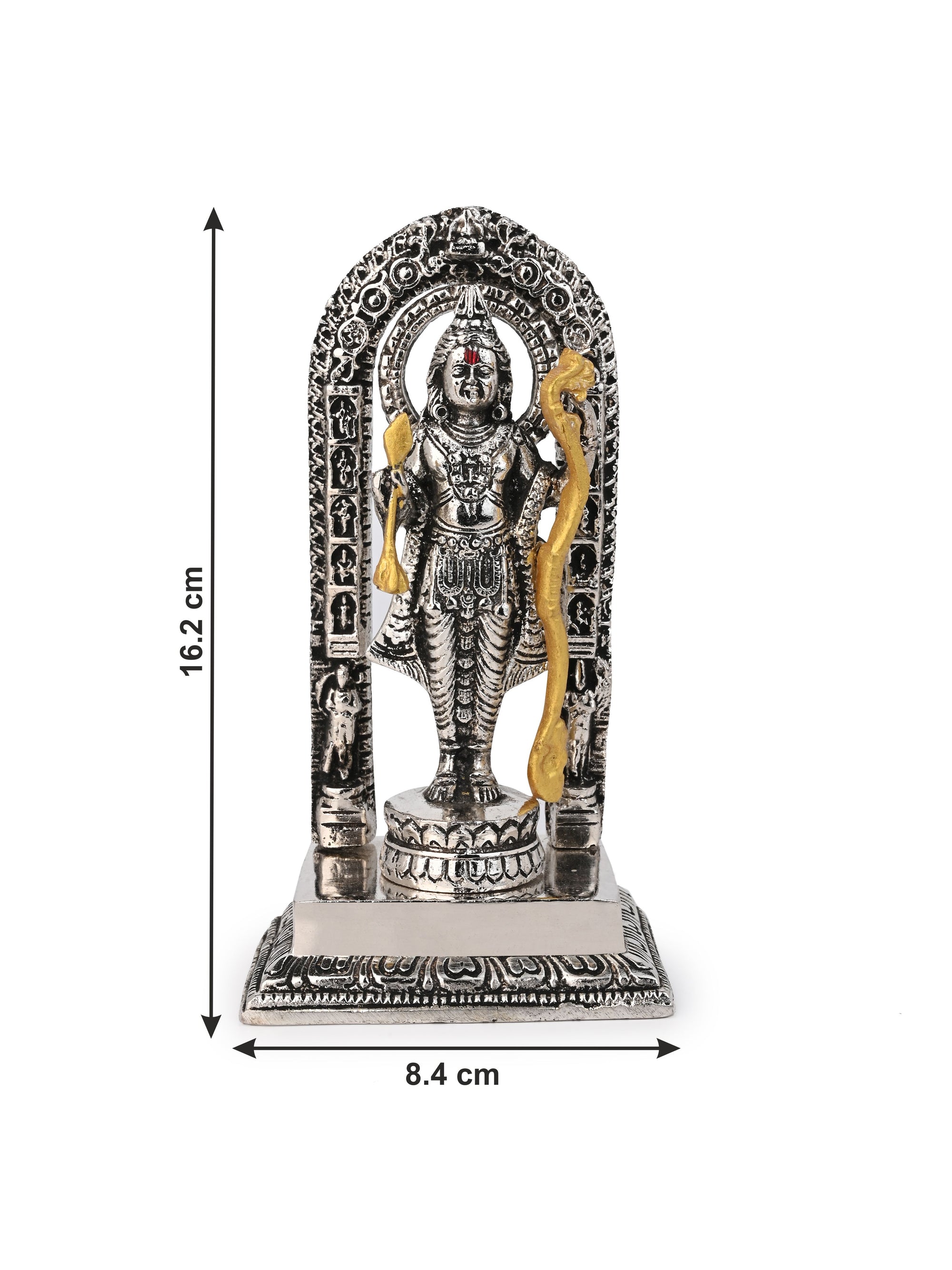 Metal Crafted Miniature Replica of Shri Ayodhya Ram Lalla Statue - 7 inches height