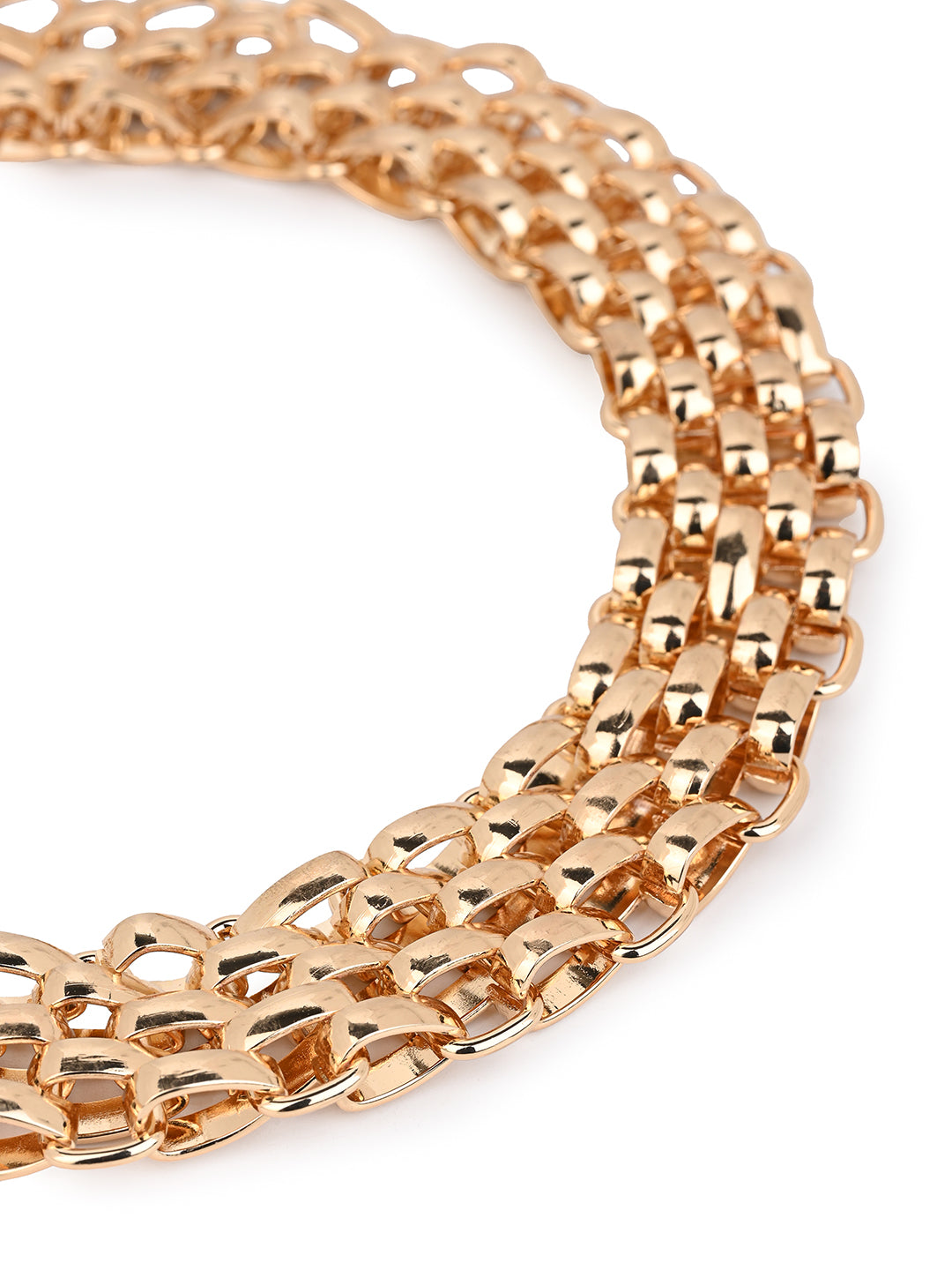 MAURYANA - Retro Design Gold Color Choker Necklace - one size