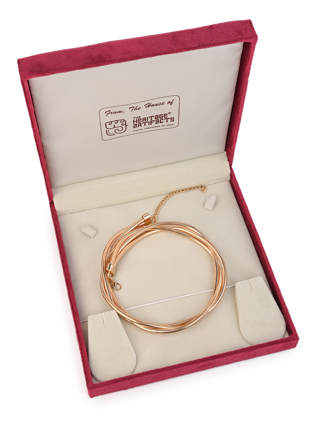 MAURYANA - Multilayer Fashionable Choker Necklace, Partywear